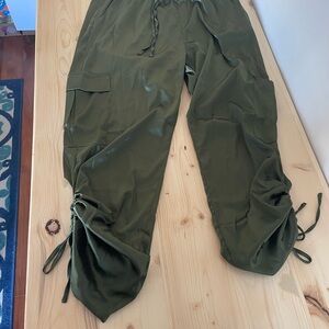 Womens Olive Cargo Pants
